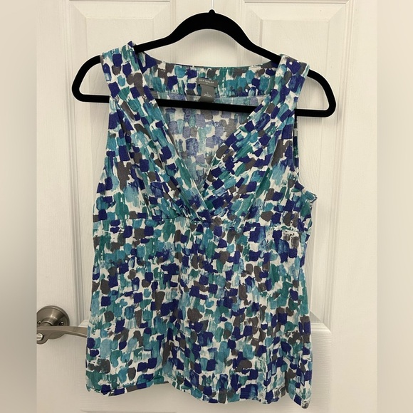 Ann Taylor Multicolor Abstract Tank Top - Picture 2 of 6